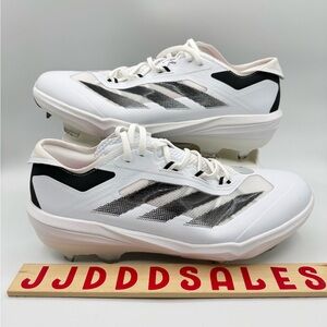 Adidas Adizero Impact TPU Baseball Cleats IF8503 White Black Men’s Sz 10.5 NWT